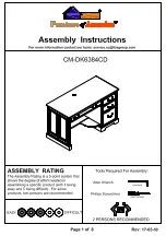 Furniture of America TAMI CM-DK6384CD Assembly Instructions Manual preview