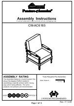 Preview for 1 page of Furniture of America Tarragona CM-AC6165 Assembly Instructions Manual