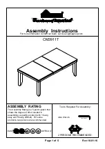 Furniture of America Teagan CM3911T Assembly Instructions preview