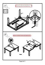 Preview for 4 page of Furniture of America Teagan CM3911T Assembly Instructions