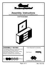 Preview for 1 page of Furniture of America Tolna CM7532M Assembly Instructions