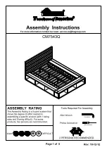 Furniture of America Torino CM7543EK Assembly Instructions Manual preview