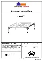 Preview for 1 page of Furniture of America Tuscany CM3845T Assembly Instructions