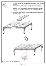 Preview for 5 page of Furniture of America Tuscany CM3845T Assembly Instructions