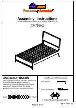 Preview for 1 page of Furniture of America Tychus CM7559Q Assembly Instructions Manual