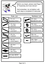 Preview for 3 page of Furniture of America Tychus CM7559Q Assembly Instructions Manual