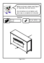 Preview for 3 page of Furniture of America Tywyn CM7365D Assembly Instructions