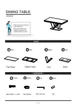 Preview for 5 page of Furniture of America Valdevers CM3284T Assembly Instructions Manual