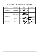 Preview for 6 page of Furniture of America Valdevers CM3284T Assembly Instructions Manual