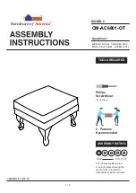 Preview for 1 page of Furniture of America Vaugh CM-AC6801-OT Assembly Instructions Manual