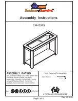 Furniture of America Venta CM4238WHS Assembly Instructions preview