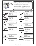 Preview for 3 page of Furniture of America Venta CM4238WHS Assembly Instructions