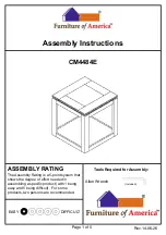 Furniture of America Verona CM4484E Assembly Instructions preview