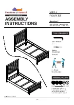 Preview for 1 page of Furniture of America Vevey FOA7175T Assembly Instructions Manual