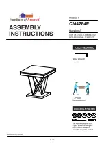 Furniture of America Villarsglane CM4284E Assembly Instructions Manual preview