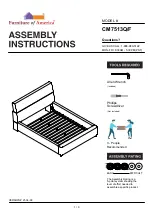 Preview for 1 page of Furniture of America Vodice CM7513Q Assembly Instructions Manual