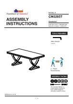 Preview for 1 page of Furniture of America Wadenswil CM3285T Assembly Instructions Manual