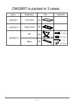 Preview for 6 page of Furniture of America Wadenswil CM3285T Assembly Instructions Manual