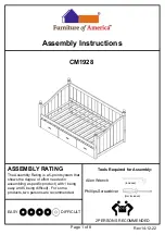 Preview for 1 page of Furniture of America Walcott CM1928 Assembly Instructions Manual