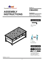 Furniture of America Wasta CM4499C Assembly Instructions Manual preview