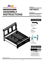 Furniture of America Wells CM7568CK Assembly Instructions Manual preview