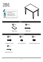 Preview for 5 page of Furniture of America Weston CM3400T7PK Assembly Instructions Manual