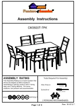 Furniture of America Westport CM3920T-7PK Assembly Instructions Manual preview