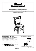 Preview for 1 page of Furniture of America Wichita CM3061SC-2PK Assembly Instructions