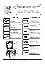 Preview for 3 page of Furniture of America Wichita CM3061SC-2PK Assembly Instructions