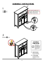 Preview for 6 page of Furniture of America Wichita CM3061SV Assembly Instructions Manual