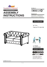 Preview for 1 page of Furniture of America Winifred CM6342-LV Assembly Instructions Manual