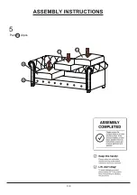 Предварительный просмотр 9 страницы Furniture of America Winifred CM6342-SF Assembly Instructions Manual