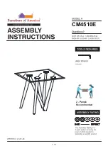 Furniture of America Wohlen CM4510E Assembly Instructions Manual preview