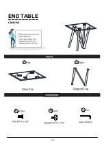 Preview for 5 page of Furniture of America Wohlen CM4510E Assembly Instructions Manual