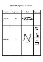 Preview for 6 page of Furniture of America Wohlen CM4510E Assembly Instructions Manual