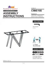 Preview for 1 page of Furniture of America Wohlen CM4510S Assembly Instructions Manual