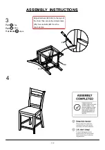 Preview for 7 page of Furniture of America Woodside Counter CM3024PC-2PK Assembly Instructions Manual