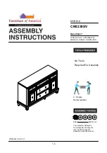 Furniture of America Xandra CM3239SV Assembly Instructions Manual preview