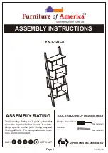 Furniture of America YNJ-140-8 Assembly Instructions Manual preview