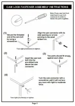 Preview for 5 page of Furniture of America YNJ-140-8 Assembly Instructions Manual