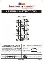 Furniture of America YNJ-1412-5 Assembly Instructions Manual preview