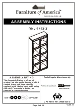 Preview for 1 page of Furniture of America YNJ-1413-3 Assembly Instructions Manual