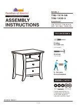 Furniture of America YNJ-1414-6 Assembly Instructions Manual preview