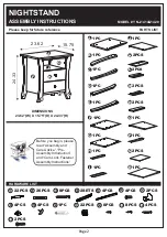 Preview for 2 page of Furniture of America YNJ-1414 Assembly Instructions Manual