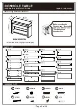 Preview for 6 page of Furniture of America YNJ-1415-1 Assembly Instructions Manual