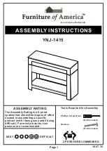 Furniture of America YNJ-1415 Assembly Instructions Manual preview