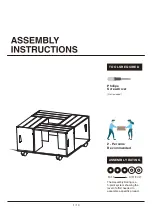 Preview for 1 page of Furniture of America YNJ-142 Assembly Instructions Manual