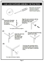 Preview for 5 page of Furniture of America YNJ-1423-6 Assembly Instructions Manual