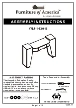 Furniture of America YNJ-1430-5 Assembly Instructions Manual preview