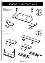 Предварительный просмотр 7 страницы Furniture of America YNJ-1430-5 Assembly Instructions Manual